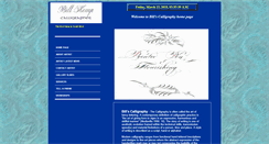Desktop Screenshot of billscalligraphy.com